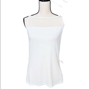 Lauren cream sleeveless shirt size Medium